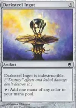 MTG Darksteel Ingot - Foil, Light Play, English Darksteel - Image 1
