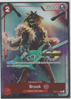 One Piece Card Game - Brook - Championship 2023 promo - ST01-011 - English - NM - Image 1