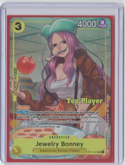 One Piece Card Game - Jewelry Bonney - Top Player stamped promo - OP10-107 - NM - Image 1