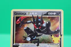 2021 Pokemon Celebrations Greninja Gold Star SWSH144 Promo Card LP - Image 2