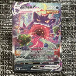 Gengar VMAX 271/264 Alt Art Secret Rare Fusion Strike Pokemon Card - Image 1