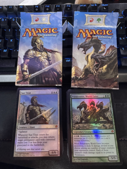 MTG Theros Heroes vs Monsters Complete Intro Decks 2013 Polukranos Sun Titan - Image 1