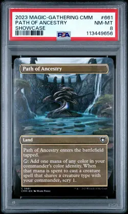 2023 MTG COMMANDER MASTERS SC #661 PATH OF ANCESTRY PSA 8 - Image 1
