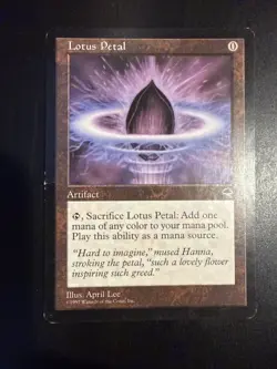 Lotus Petal Tempest Regular MTG Magic Damaged - Image 1