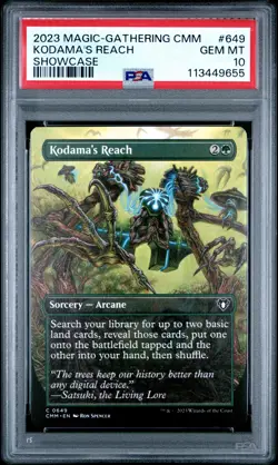 2023 MTG COMMANDER MASTERS SC #649 KODAMA'S REACH PSA 10 - Image 1