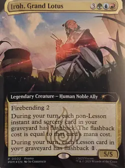 SEALED Iroh, Grand Lotus - Extended Art Foil Promo - BoxLunch Magic MTG Avatar - Image 1