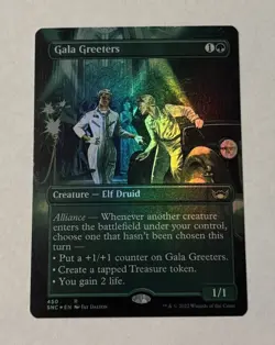 MTG Gala Greeters Foil Borderless Box Topper Streets Of New Capenna LP - Image 1
