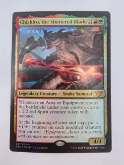 Chishiro, the Shattered Blade Commander: Kamigawa: Neon Dynasty • Foil MTG - Image 1
