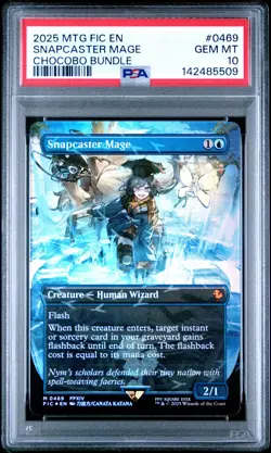 2025 MTG FINAL FANTASY COMMANDER CHOCOBO BUNDLE #0469 SNAPCASTER MAGE PSA 10 - Image 1