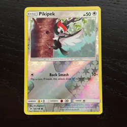 Pikipek 106/149 Pokemon Sun & Moon Base Set Reverse Holo Common Card LP - Image 1
