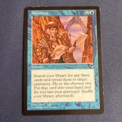 Magic the Gathering Intuition MTG Tempest MP Moderate Play - Image 1