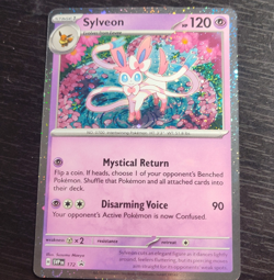 Pokemon Sylveon SVP 172 Sv: Scarlet & Violet Promo Stage 1 120 HP Cosmos Holo - Image 1