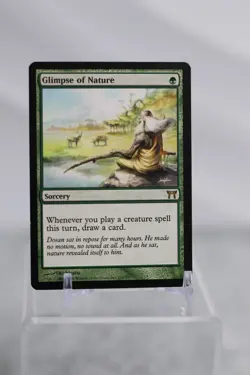 GLIMPSE OF NATURE mtg LP Champions of Kamigawa Rare - Image 1