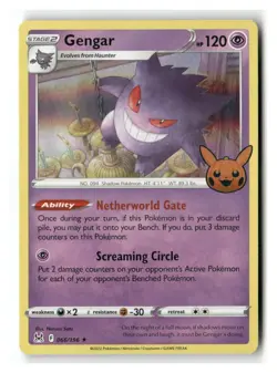 Gengar 066/196 Holo Rare Lost Origin Trick or Trade Pokemon Holo Near Mint - Image 1