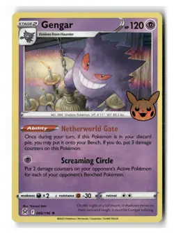 Gengar 066/196 Holo Rare Lost Origin Trick or Trade Pokemon Near Mint - Image 1