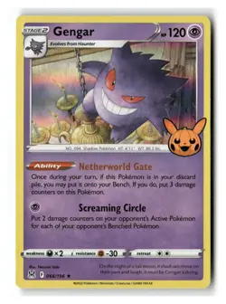 Gengar 066/196 Holo Rare Lost Origin Trick or Trade Pokemon Near Mint - Image 1