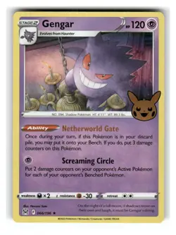 Gengar 066/196 Holo (Trick or Trade) Rare Lost Origin Pokemon Near Mint - Image 1