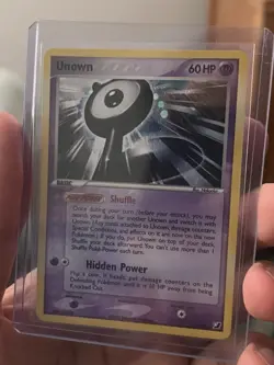 Pokemon TCG Unown (L) EX Unseen Forces L/28 Holo Rare 2005 60 HP English - Image 1