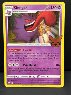 Gengar 057/198 Holo Promo Trick or Trade BOOster Pokemon Near Mint - Image 1