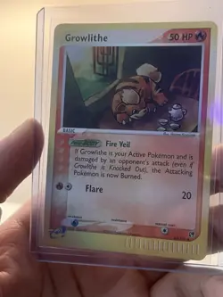 Pokemon TCG Growlithe Sandstorm 65/100 Reverse Holo 50 HP Common English - Image 1