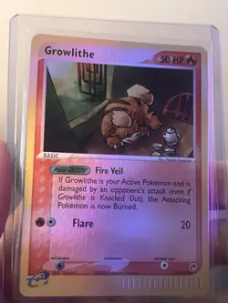 Pokemon TCG Growlithe Sandstorm 65/100 Reverse Holo 50 HP Common English - Image 2