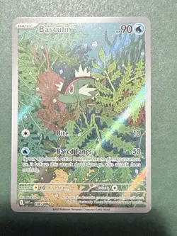 Pokemon Basculin White Flare Illustration 108/086 Rare Raw Pokemon Card - Image 1