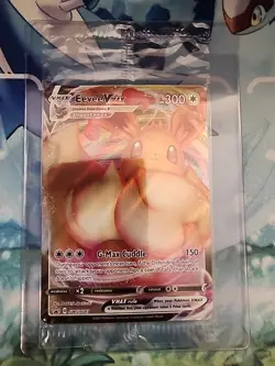 Pokemon TCG Eevee VMAX SWSH087 Holo Black Star Promo NM Sealed - Image 1