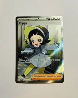 Pokemon Poppy 220/197 Full Art Trainer Obsidian Flames Ultra Rare - Image 1