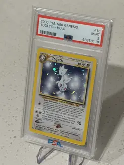 2000 Pokemon Togetic 16/111 Neo Genesis Rare Holo PSA 9 MINT - Image 3