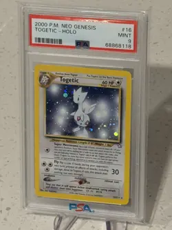 2000 Pokemon Togetic 16/111 Neo Genesis Rare Holo PSA 9 MINT - Image 4