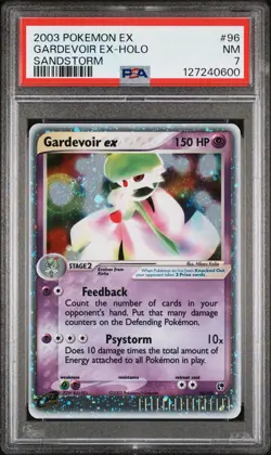 2003 POKEMON EX SANDSTORM #96 GARDEVOIR EX-HOLO PSA 7 SWIRL Possible RegradeU - Image 5