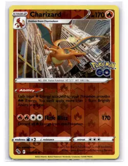 Charizard Pokemon GO 010/078 LP-NM - Image 1