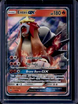 2017 Pokemon Shining Legends Entei Holo #10/73 - Image 1