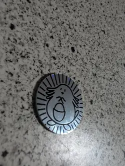 Nintendo Pokemon TCG Chansey Flip Coin 1999 Vintage Pokemon Coin WOTC - Image 2