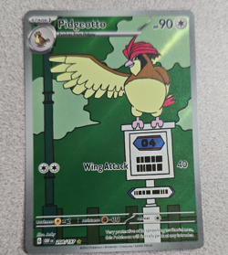 Pokemon Pidgeotto Rare Holo Foil OBF 208/197 Stage 1 90HP English 2023 - Image 1