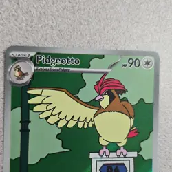 Pokemon Pidgeotto Rare Holo Foil OBF 208/197 Stage 1 90HP English 2023 - Image 3