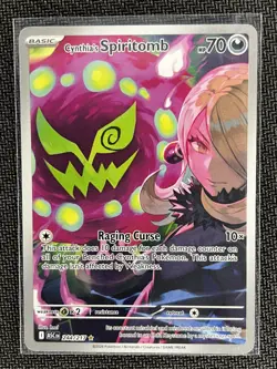 Pokemon TCG ME: Ascended Heroes Cynthia's Spiritomb Illustration Rare 244/217 IR - Image 1
