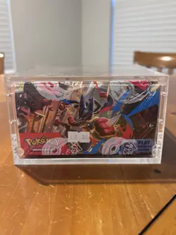 Pokemon TCG: Mega Evolution Factory Sealed Enhanced Booster Box w/ Acrylic Case - Image 2