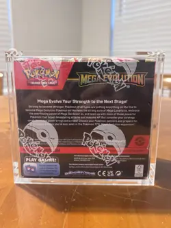 Pokemon TCG: Mega Evolution Factory Sealed Enhanced Booster Box w/ Acrylic Case - Image 5