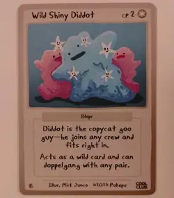 Pokepu Wild Shiny Diddot (Ditto) 2025 Cool Club by Mick Junco Pokemon - Image 1