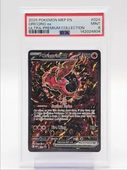 ORICORIO EX 2025 POKEMON MEGA EVOLUTION BLACK STAR PROMO #024 PSA 9 Q5989 - Image 1