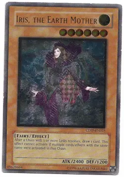 Iris, the Earth Mother [Ultimate Rare] CDIP-EN025 YuGiOh Cyberdark Impact - Image 1