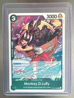 Monkey D. Luffy 2026 One Piece Azure Sea's Seven #OP14-034 Rare - Image 1