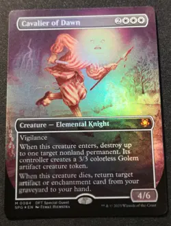 Cavalier Of Dawn - Foil - Borderless - SPG - MTG - EN - NM - 0084 - Image 1