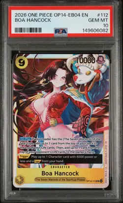 2026 ONE PIECE OP14-EB04-THE AZURE SEA'S SEVEN #112 BOA HANCOCK PSA 10 - Image 1