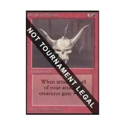 WOTC MtG Collector's Ed Orcish Oriflamme (CE) (U) EX - Image 1