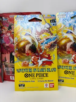 One Piece SET OF 10 Sleeved Booster Pack 5x EB-03 Heroines 5x OP-15 Kamis Island - Image 2