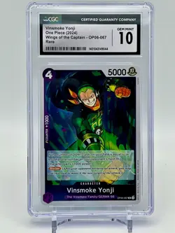 Vinsmoke Yonji One Piece (2024) Wings of the Captain - OP06-067 Rare CGC 10 - Image 1
