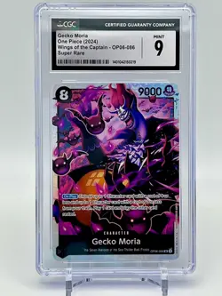 Gecko Moria One Piece (2024) Wings of the Captain - OP06-086 Super Rare CGC 9 - Image 1