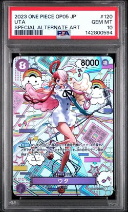 2023 ONE PIECE JAPANESE AWAKENING OF THE NEW ERA SPECIAL ALT ART #120 UTA PSA 10 - Image 1
